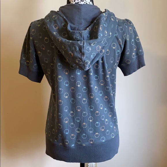 Aeropostale Short Sleeve Zip Up Hoodie - Picture 6 of 8